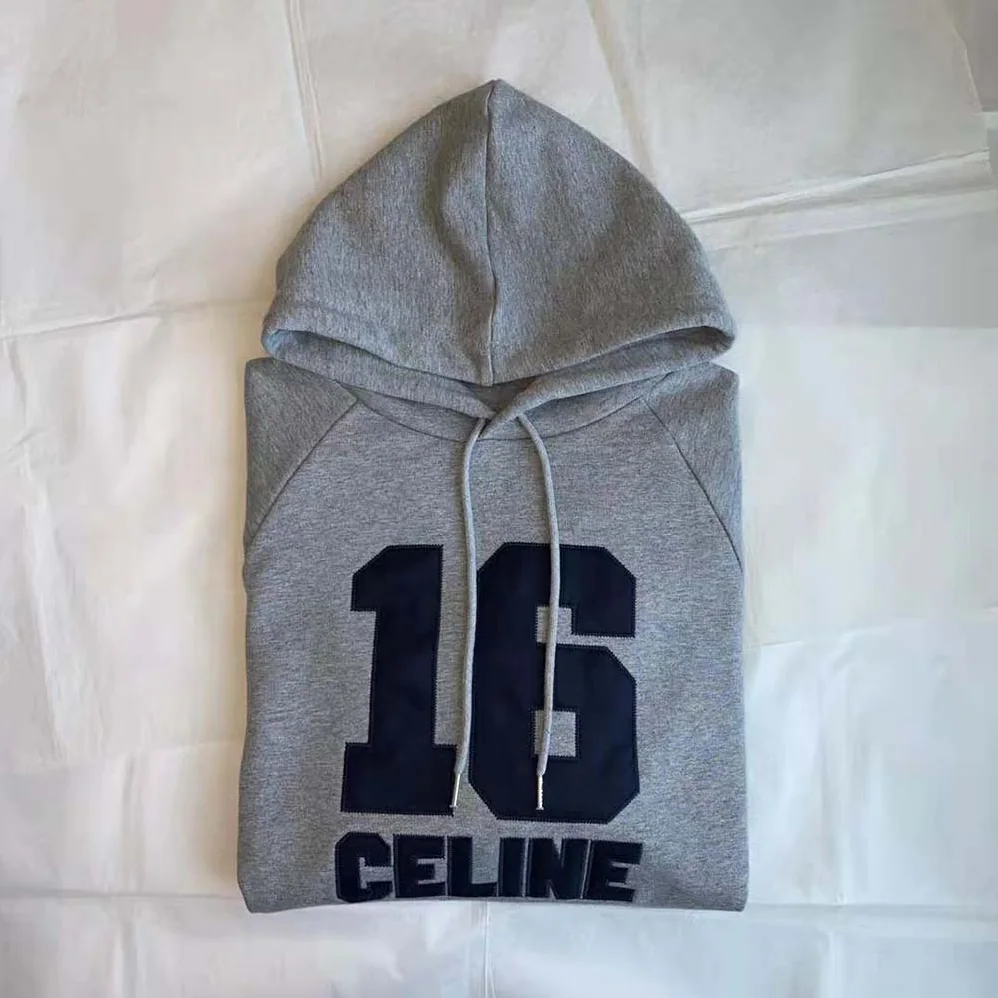 Celine Celine 16 Hoodie Dress in Cotton Fleece for Women Celine Celine 16 Hoodie Dress in Cotton Fleece for Women