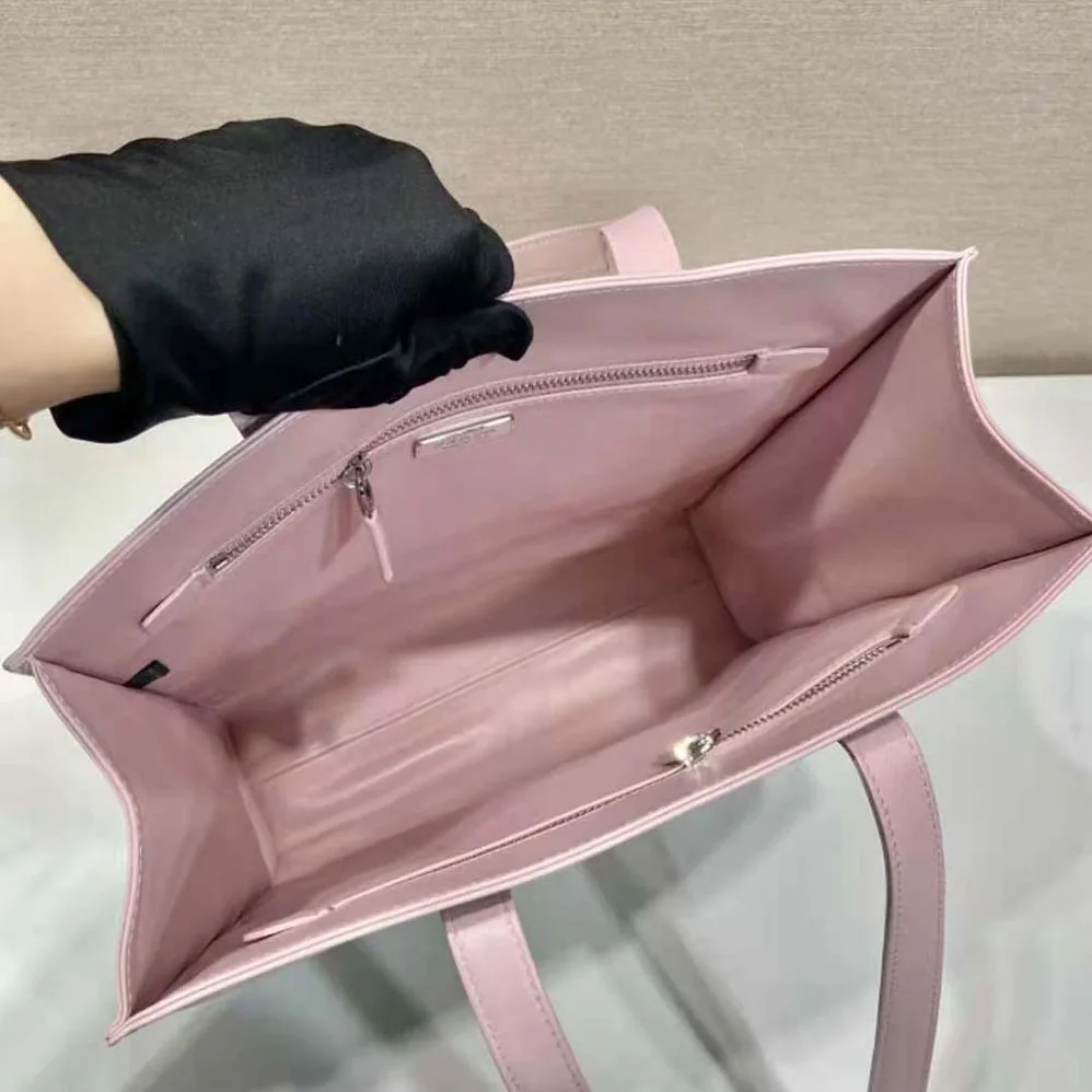 Prada Small Antique Nappa Leather Tote for Women in Pink Prada Small Antique Nappa Leather Tote for Women in Pink