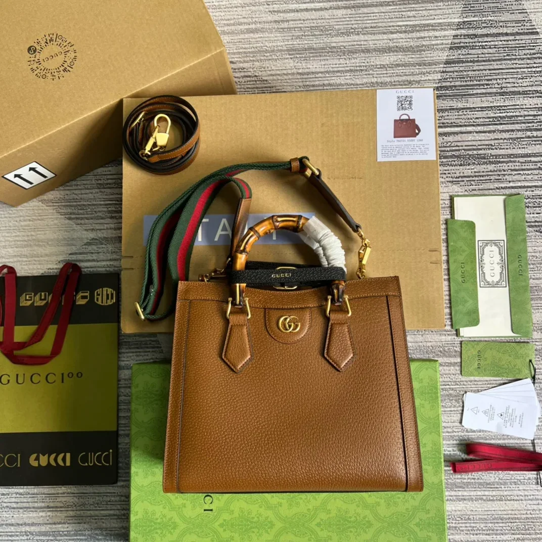 Gucci Diana Medium Tote Bag Brown Gucci Diana Medium Tote Bag Brown