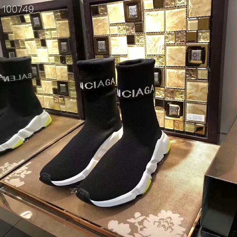 Balenciaga Shoes Speed Trainers with Tricolor Sole for Unisex in Yellow