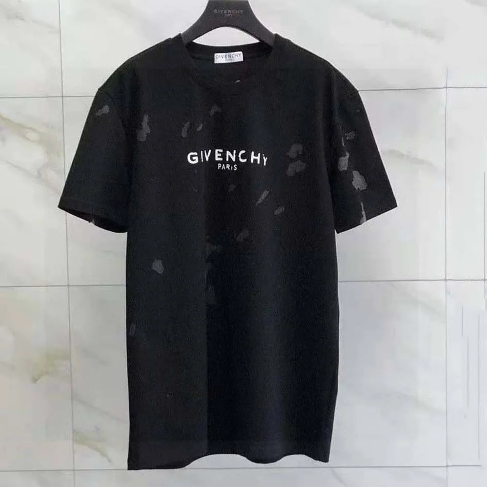 Givenchy Paris Destroyed T-Shirt for Men in Black Givenchy Paris Destroyed T-Shirt for Men in Black