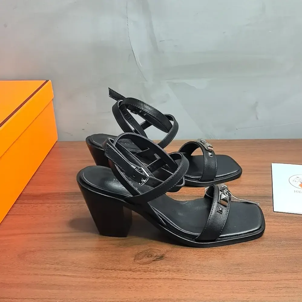 Hermes Ivresse 65 Sandal-Black H241152Z for Women Hermes Ivresse 65 Sandal-Black H241152Z for Women