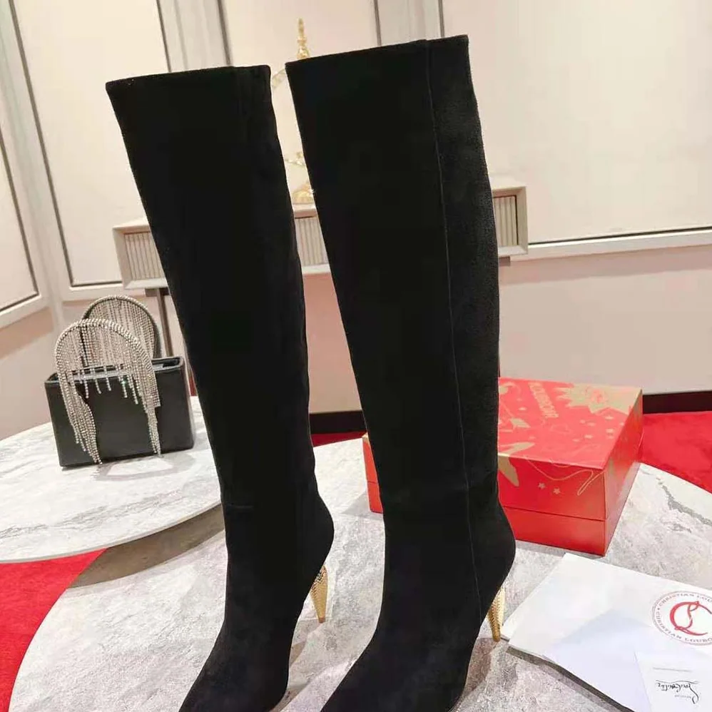 Christian Louboutin Lipbotta 100 mm Heel Height for Women in Black Christian Louboutin Lipbotta 100 mm Heel Height for Women in Black