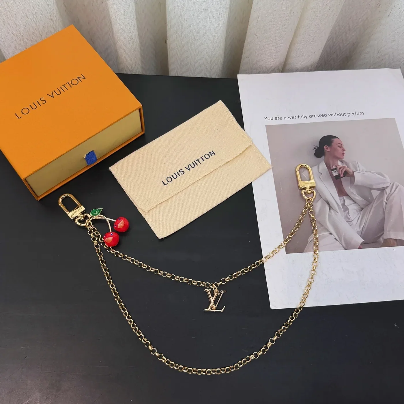 Louis Vuitton LV x TM Cerise Bag Chain Gold in Toned