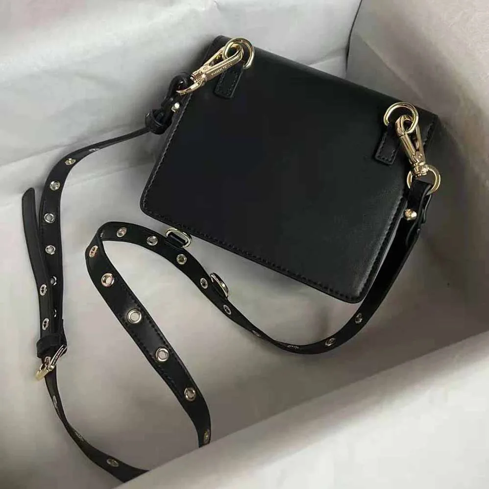 Dolce Gabbana D&G Calfskin Crossbody 3.5 Bag for Women in Black