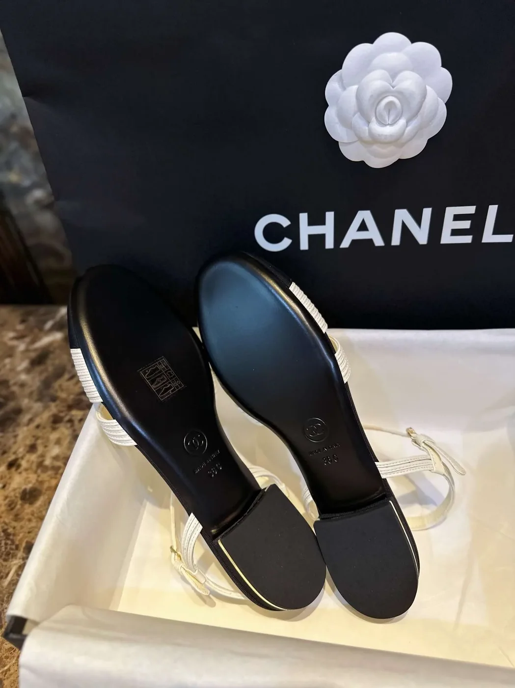 Chanel Braided Flat Sandals White Chanel Braided Flat Sandals White