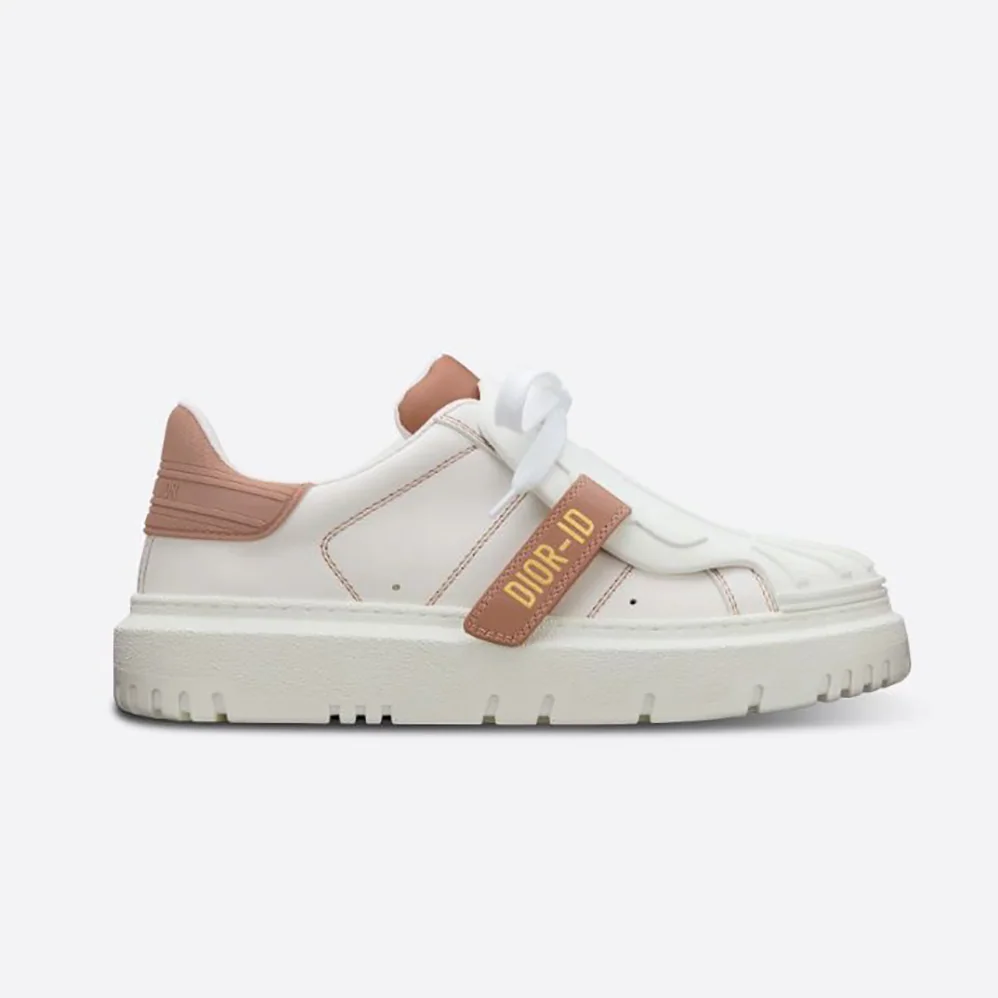 Dior Dior-id Sneaker White and Nude Calfskin and Rubber for Women Dior Dior-id Sneaker White and Nude Calfskin and Rubber for Women