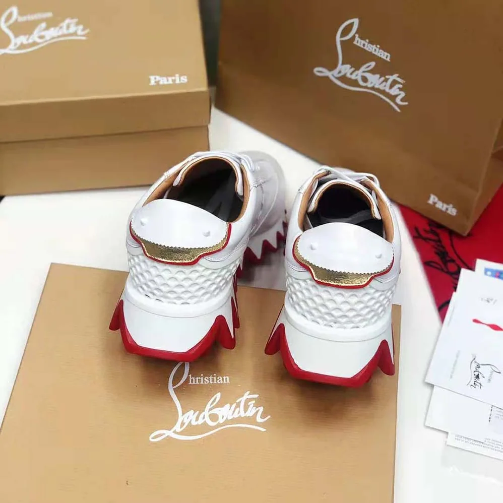 Christian Louboutin Loubishark Woman Flat for Women in White