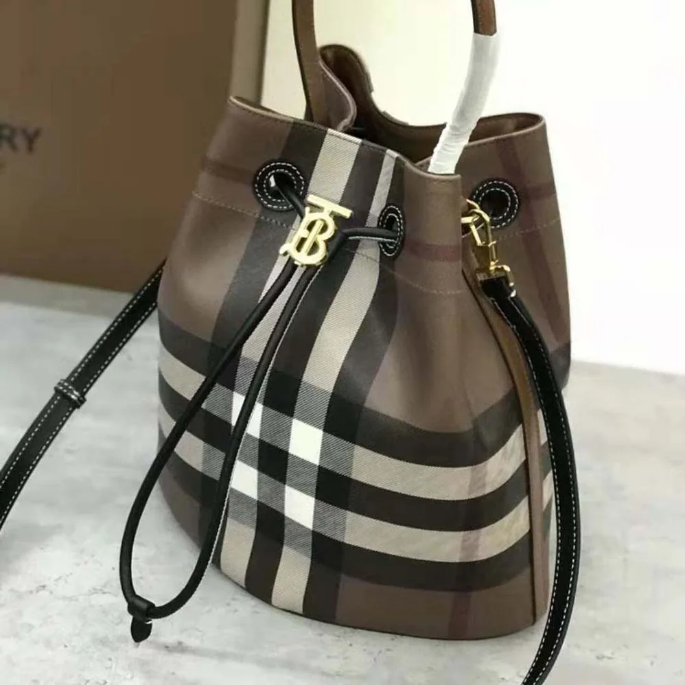 Burberry Mini TB Bucket Bag in Calf Leather for Women Burberry Mini TB Bucket Bag in Calf Leather for Women