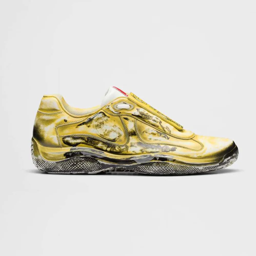 Prada Cass x Prada Americas Cup D3cay Sneakers for Unisex in Yellow
