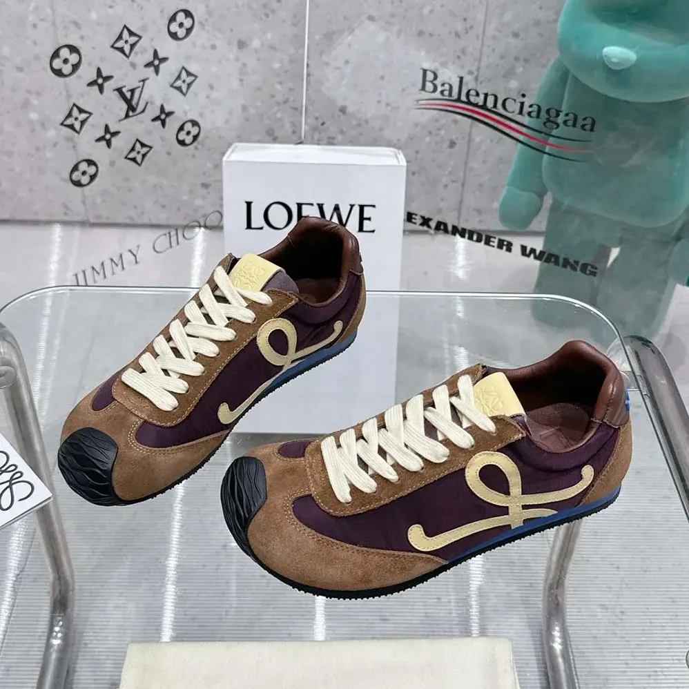 Loewe Ballet Runner 2.0 in Nylon and Calfskin for Unisex in Brown