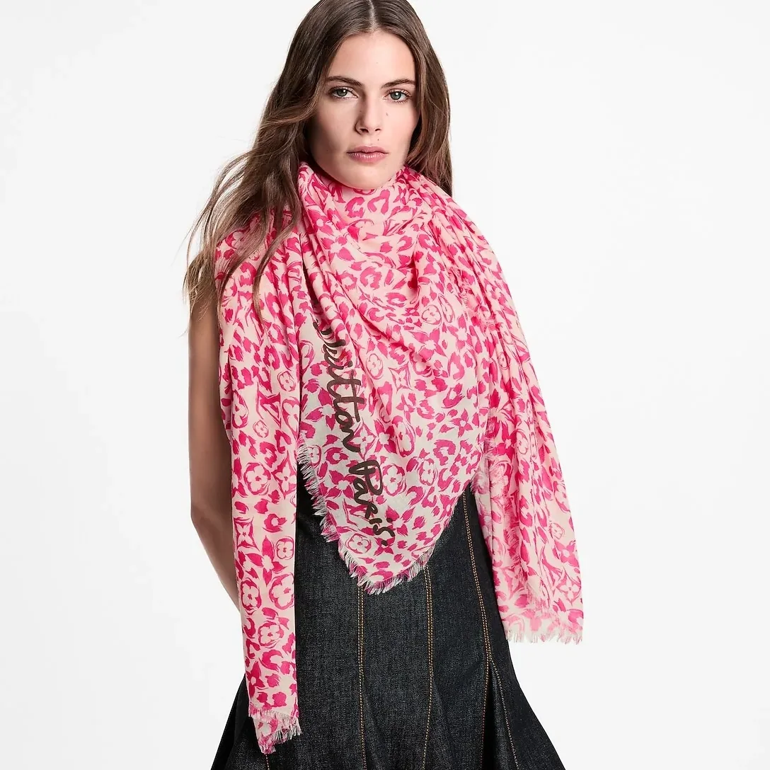 Louis Vuitton LV Safari Stole in Fuchsia