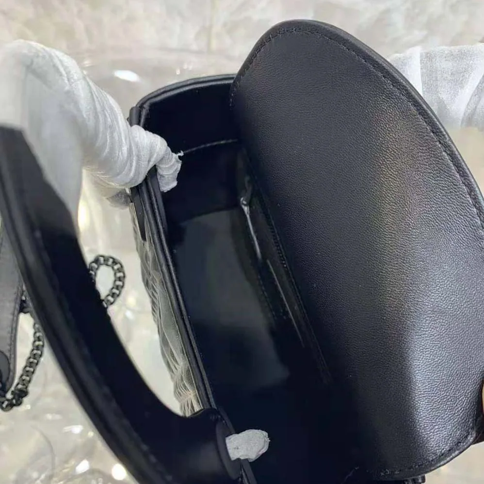 Dior Small Lady Dior my Abcdior Bag Black Cannage Calfskin with Diamond Motif for Women
