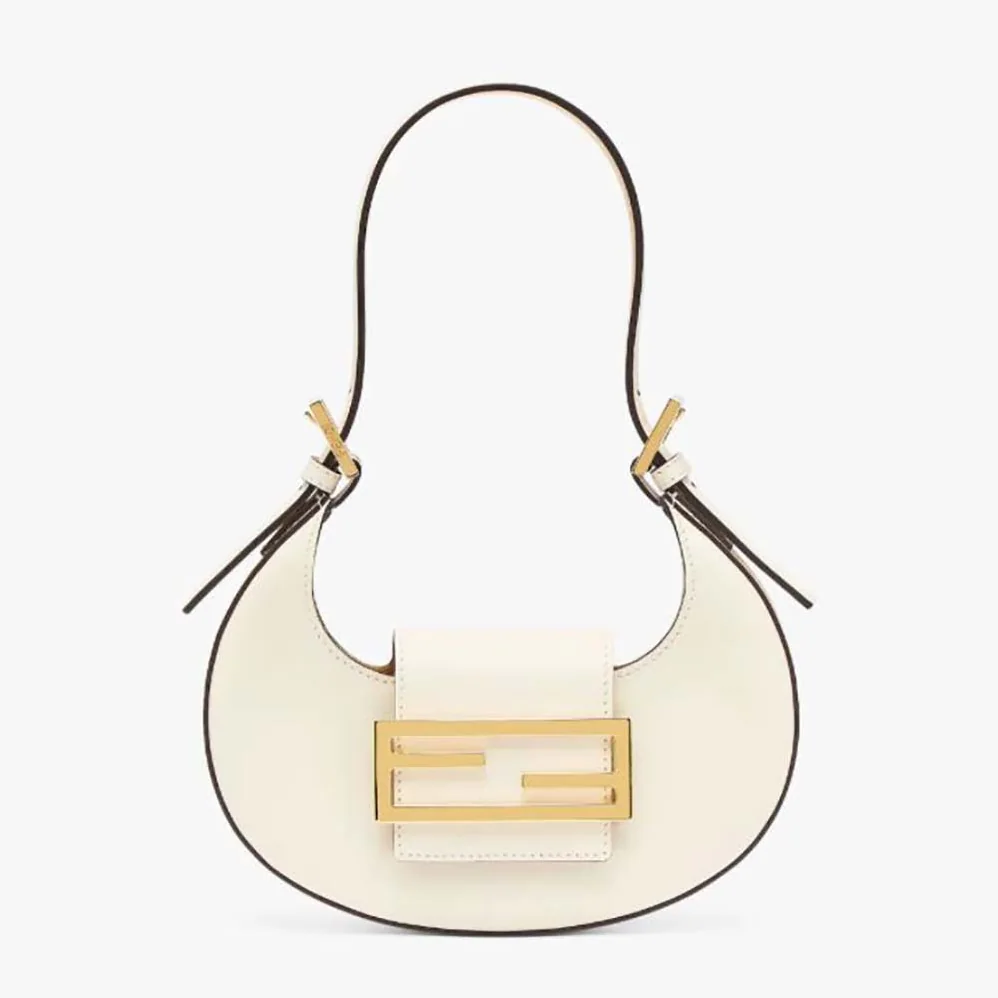 Fendi Cookie White Leather Mini Bag for Women Fendi Cookie White Leather Mini Bag for Women