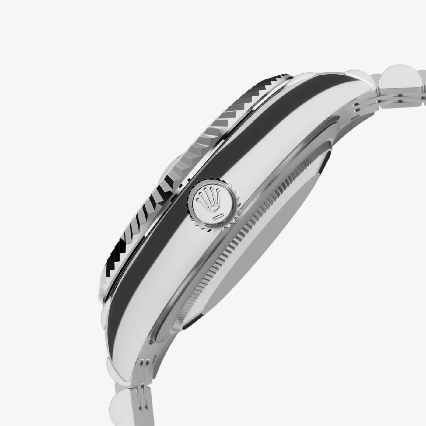 Rolex Sky Dweller Watch Silver Toned Bright Black Dial Rolex Sky Dweller Watch Silver Toned Bright Black Dial