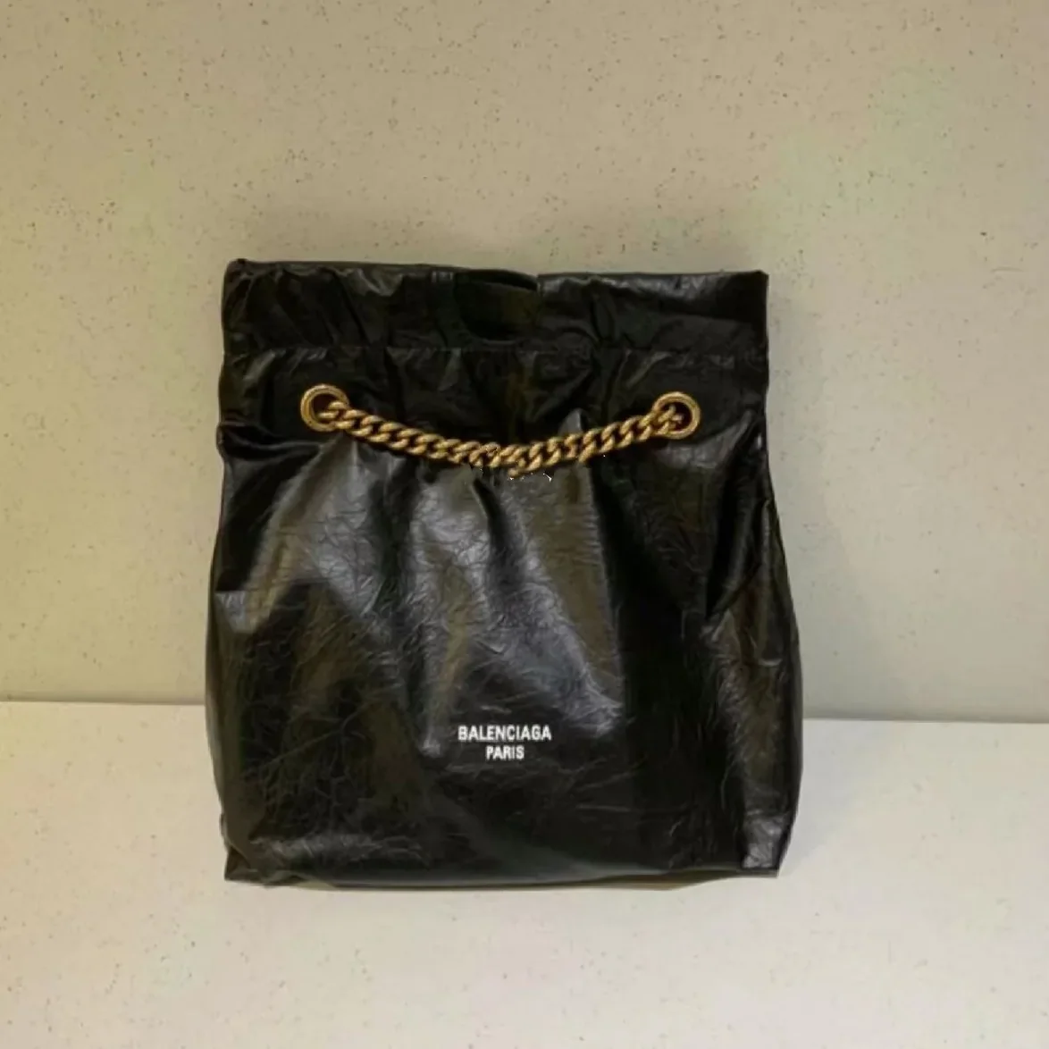 Balenciaga Crush Small Tote Bag Black / Balenciaga Crush Small Tote Bag Black /