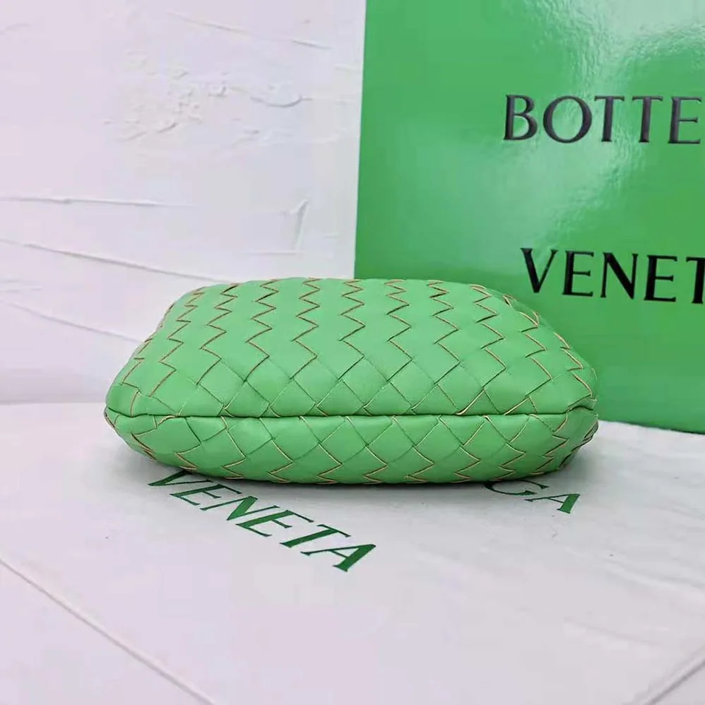Bottega Veneta Mini Jodie in Lambskin Leather for Women in Green Bottega Veneta Mini Jodie in Lambskin Leather for Women in Green