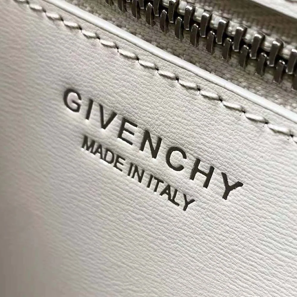 Givenchy Mini Antigona Lock Bag in Box Leather for Women in White Givenchy Mini Antigona Lock Bag in Box Leather for Women in White
