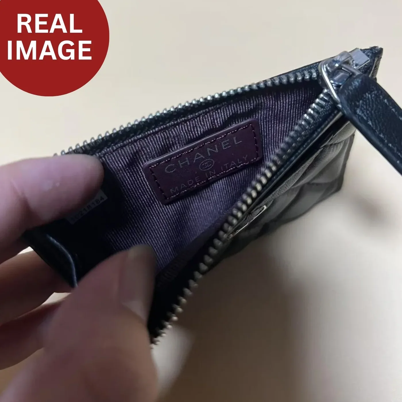 Chanel CO-CO Pouch Black Silver Hardware /