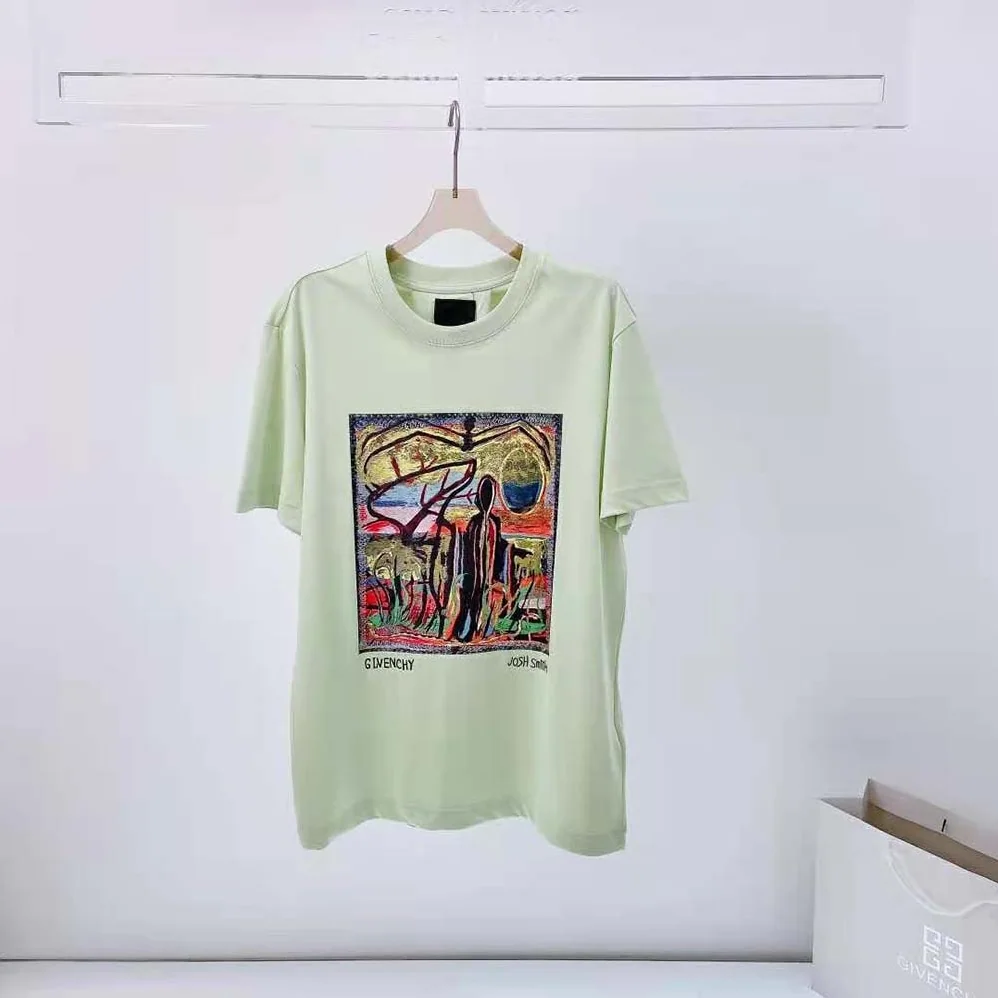 Givenchy Slim Fit T-shirt in Jersey with Reaper Patch for Men in Lime Givenchy Slim Fit T-shirt in Jersey with Reaper Patch for Men in Lime