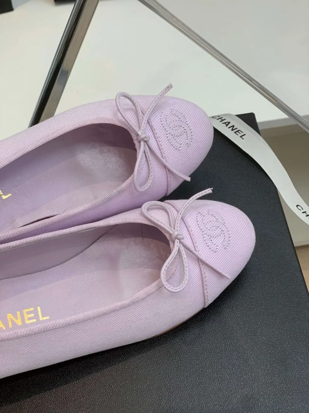 Chanel Ballet Flats Purple Chanel Ballet Flats Purple
