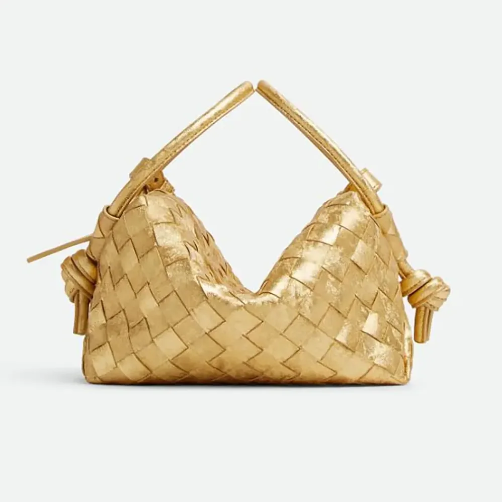 Bottega Veneta Loop Top Handle for Women in Gold