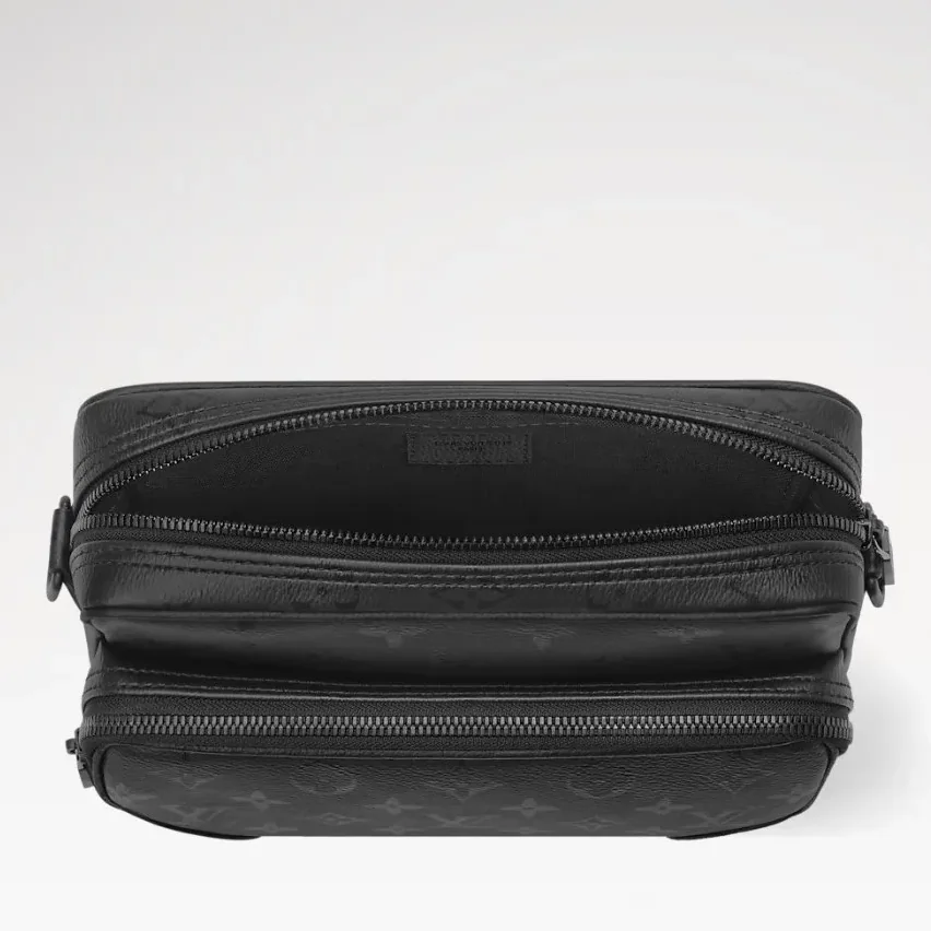 Louis Vuitton Nil Crossbody Bag / Black Monogram Midnight Black Hardware