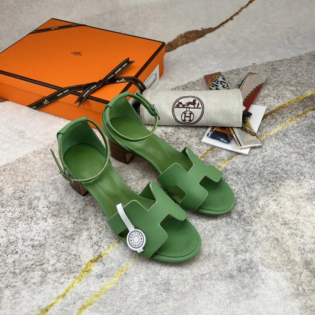 Hermes Encens 50 Sandal Green Hermes Encens 50 Sandal Green