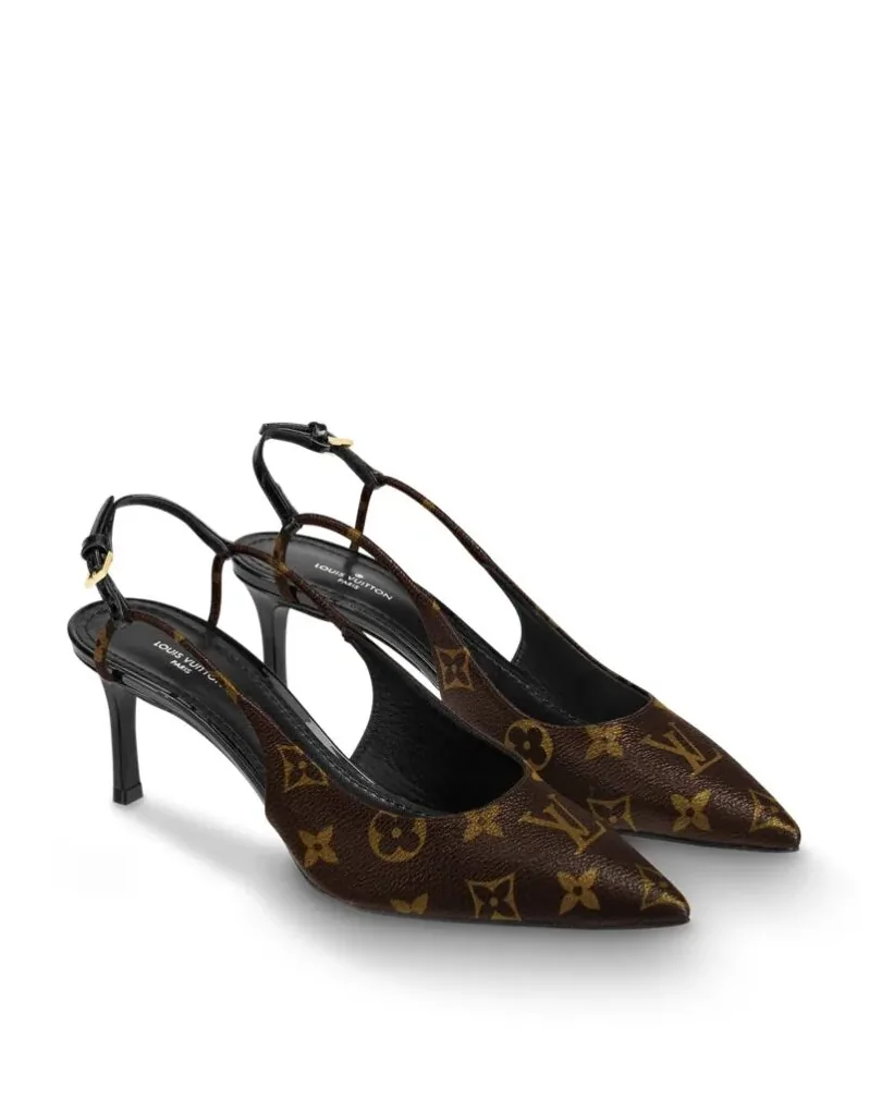 Louis Vuitton Chérie Slingback Pump 1A5BPP Brown