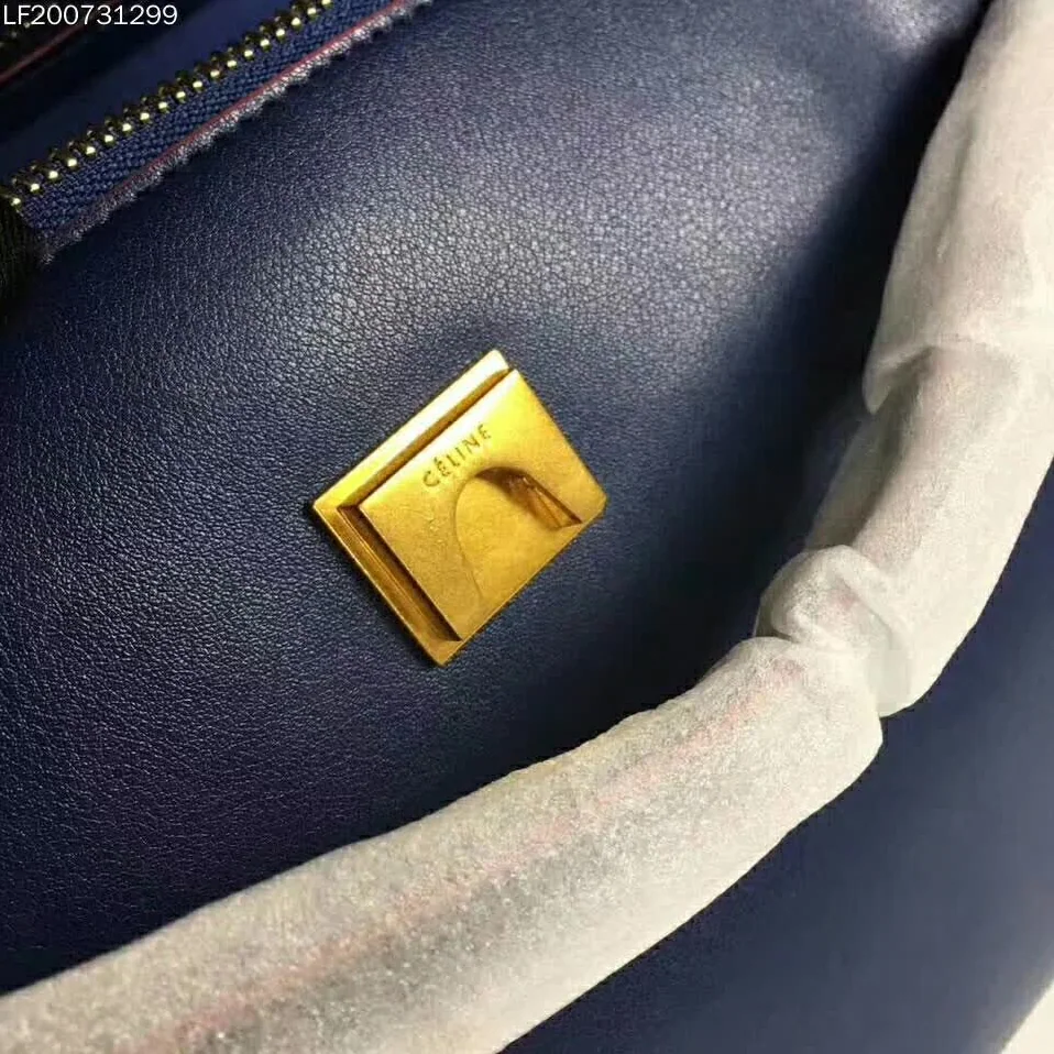 Celine Small Belt Bag in Smooth Calfskin Leather in Navy Blue