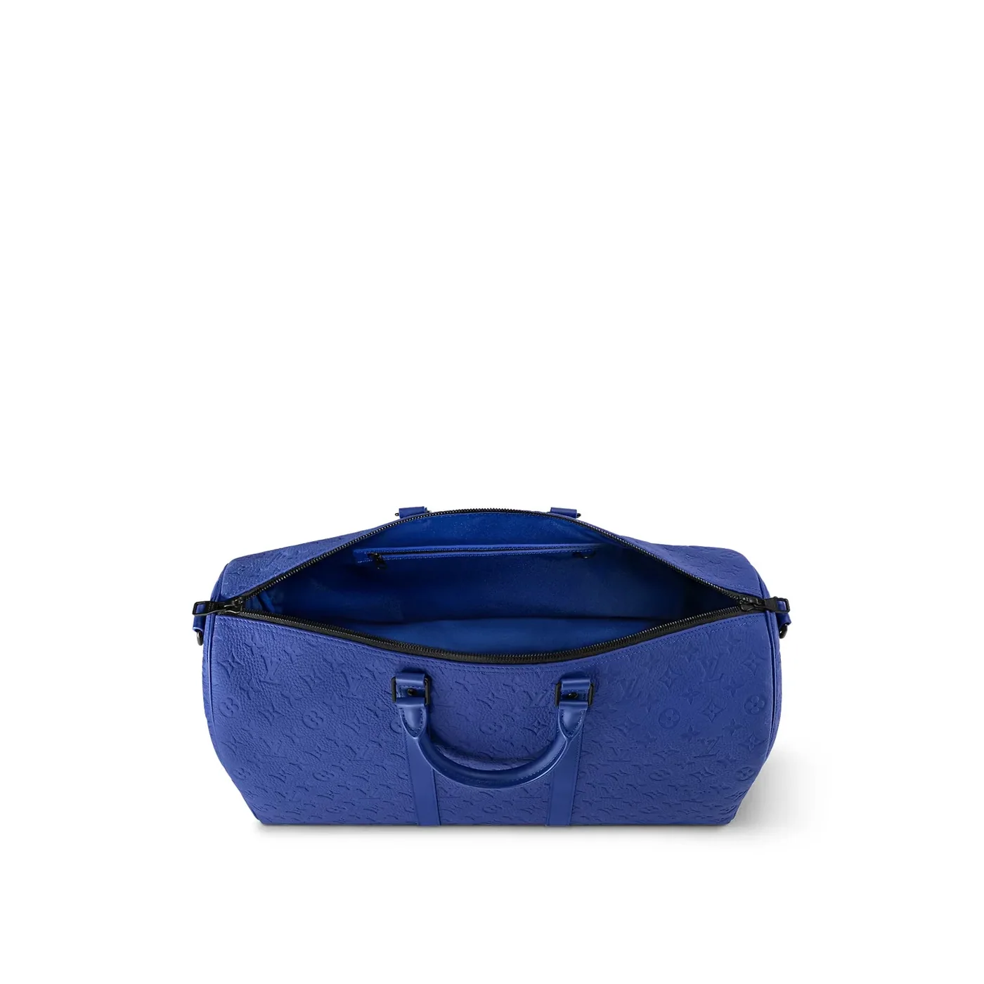 Louis Vuitton Keepall Bandouliere 50 Travel Bag in Racing Blue Black Hardware Louis Vuitton Keepall Bandouliere 50 Travel Bag in Racing Blue Black Hardware