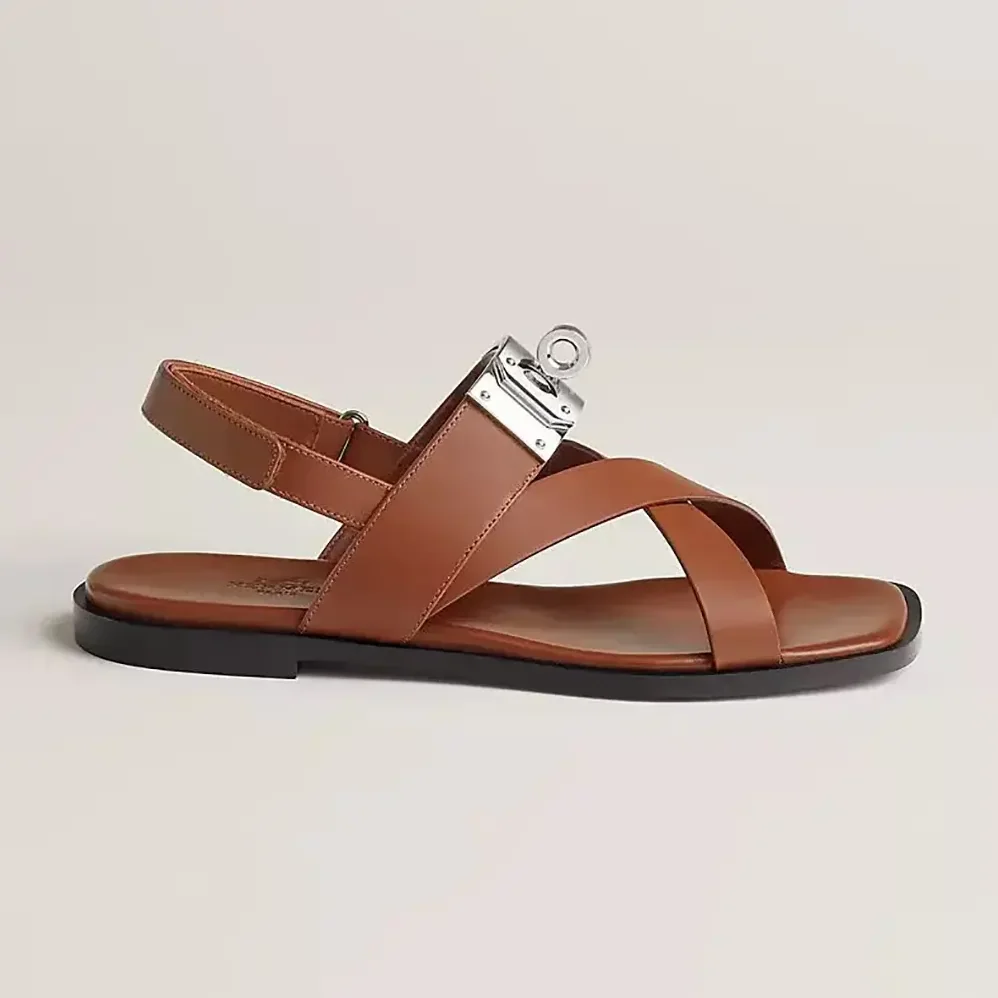 Hermes Ines Sandal-Brown H241155Z for Women