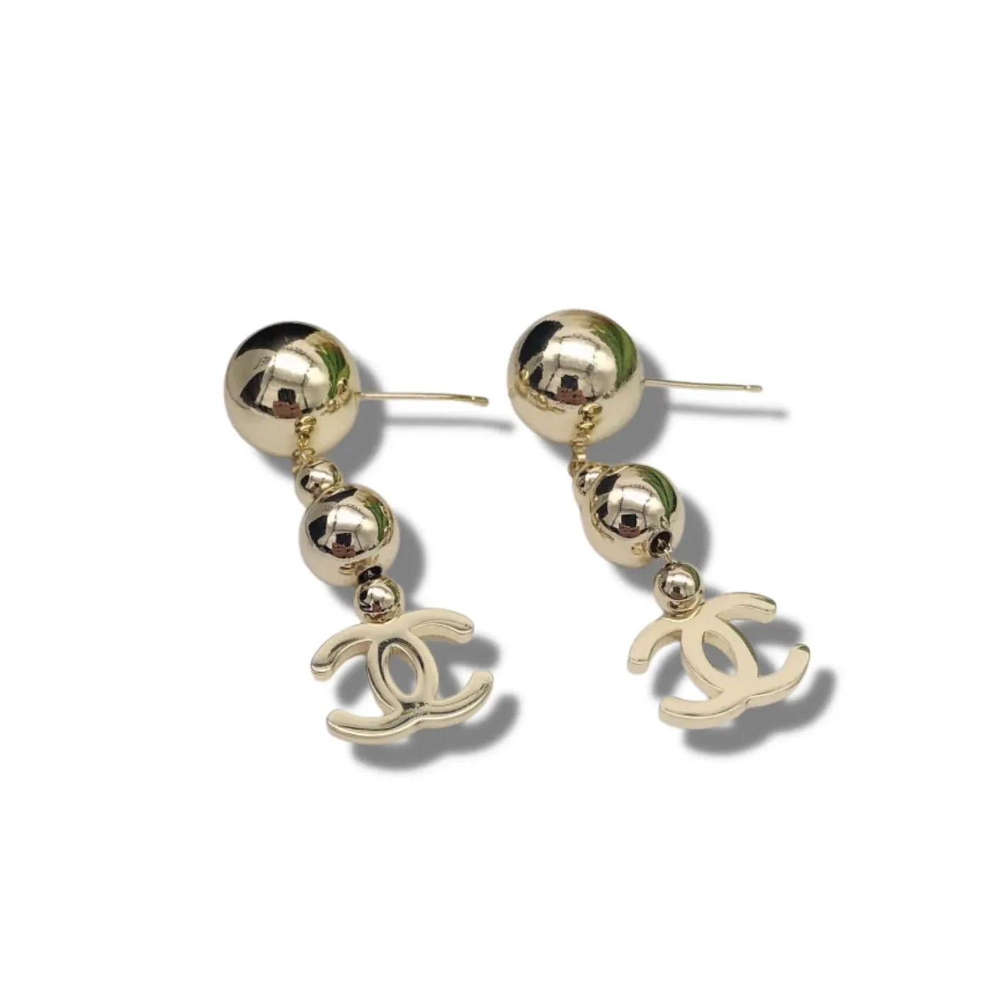 CC Ball Earrings Gold CC Ball Earrings Gold