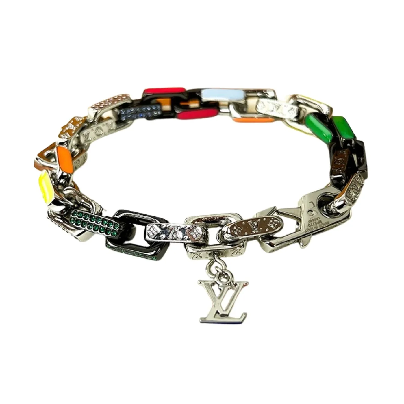 Louis Vuitton Donkey's Paradise Chain Bracelet Multicolor Louis Vuitton Donkey's Paradise Chain Bracelet Multicolor