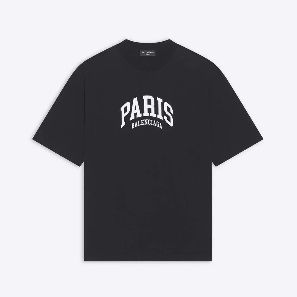 Balenciaga Cities Paris T-shirt Medium Fit in Black for Men