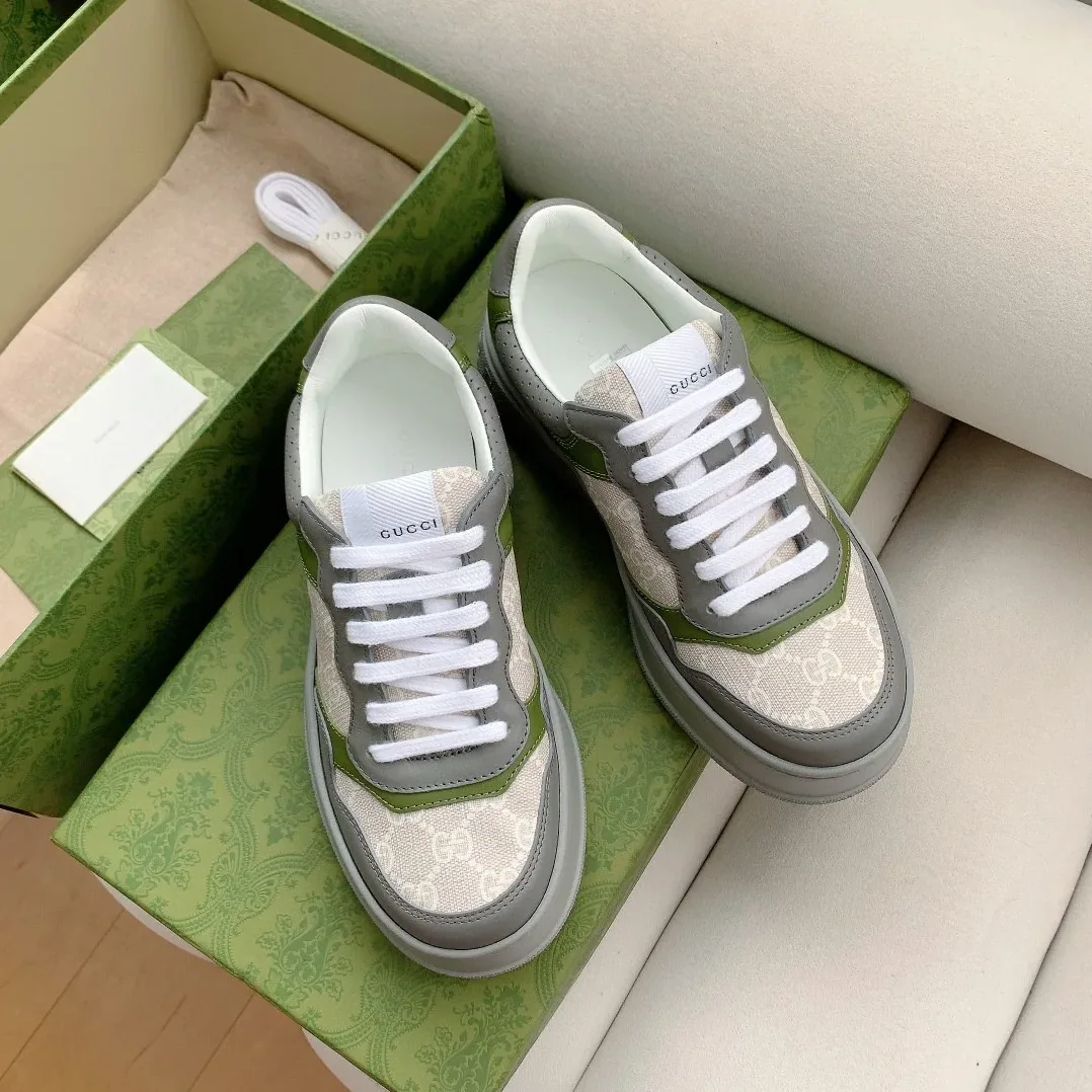 Gucci GG Sneaker Green And Gray Supreme for Men