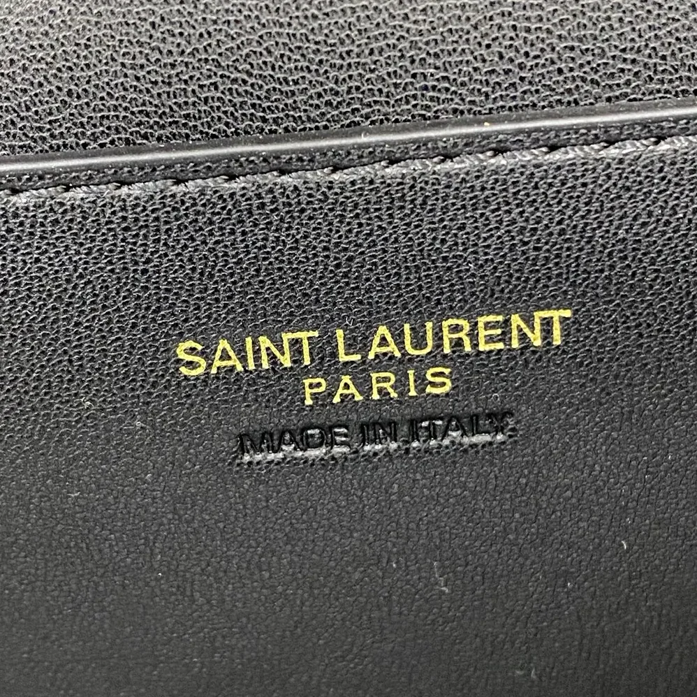 Saint Laurent YSL Gaby Large Vanity Bag In Lambskin for Women in Black Saint Laurent YSL Gaby Large Vanity Bag In Lambskin for Women in Black