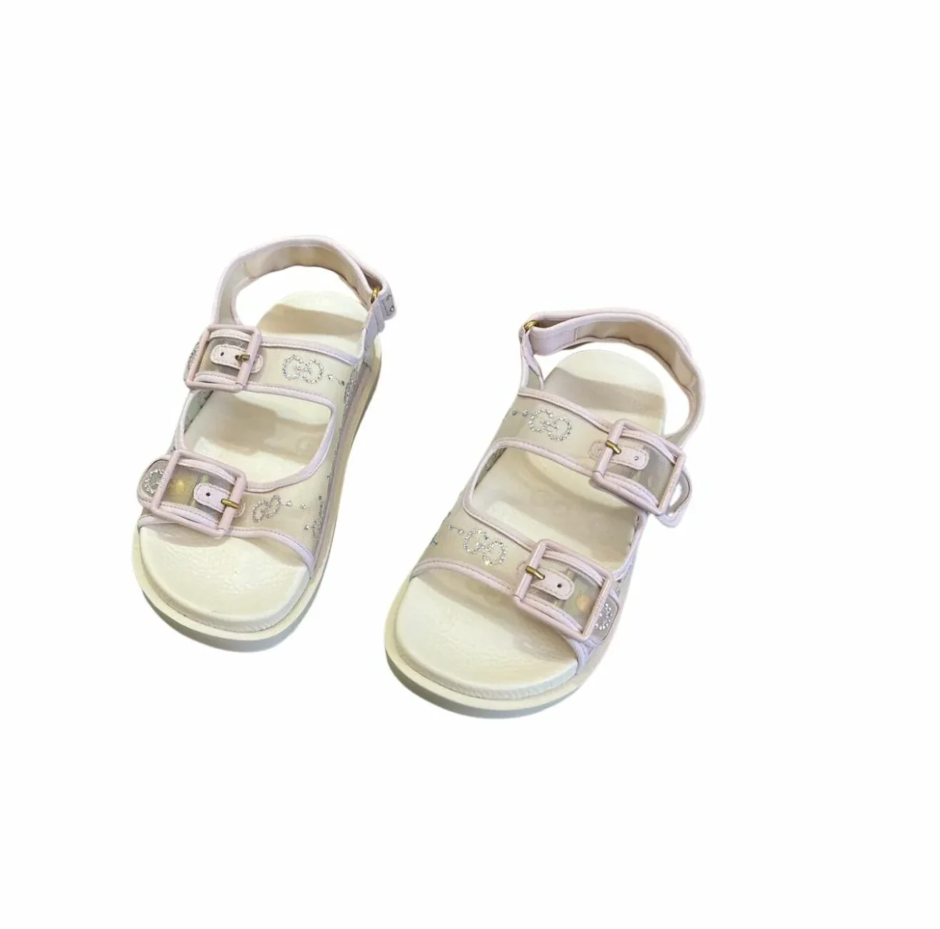 Gucci GG Sandal With Crystals White Gucci GG Sandal With Crystals White