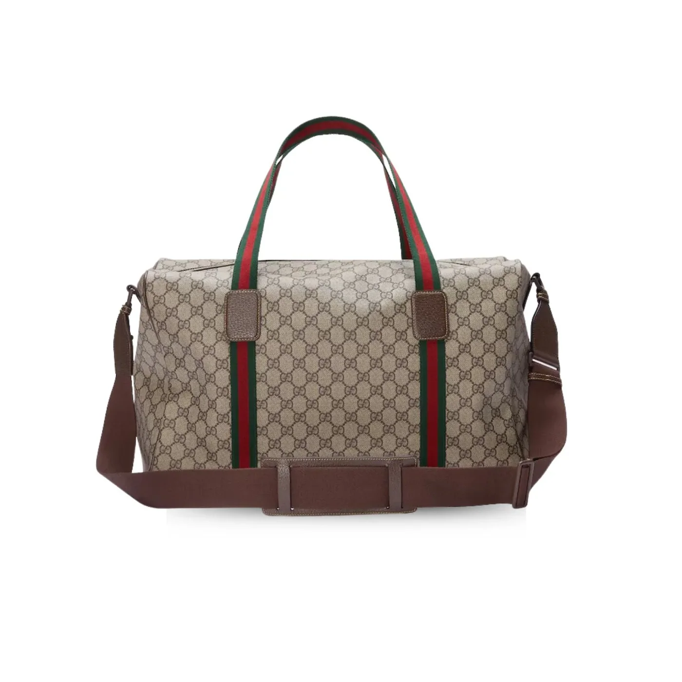 Gucci Medium Duffle Bag With Web Beige /