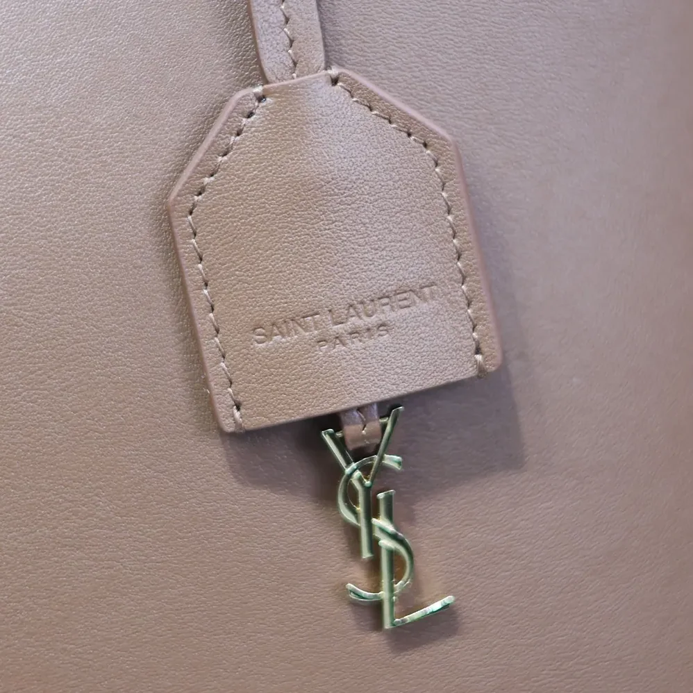 Saint Laurent YSL Shopping Saint Laurent Toy in Leather for Women in Brown