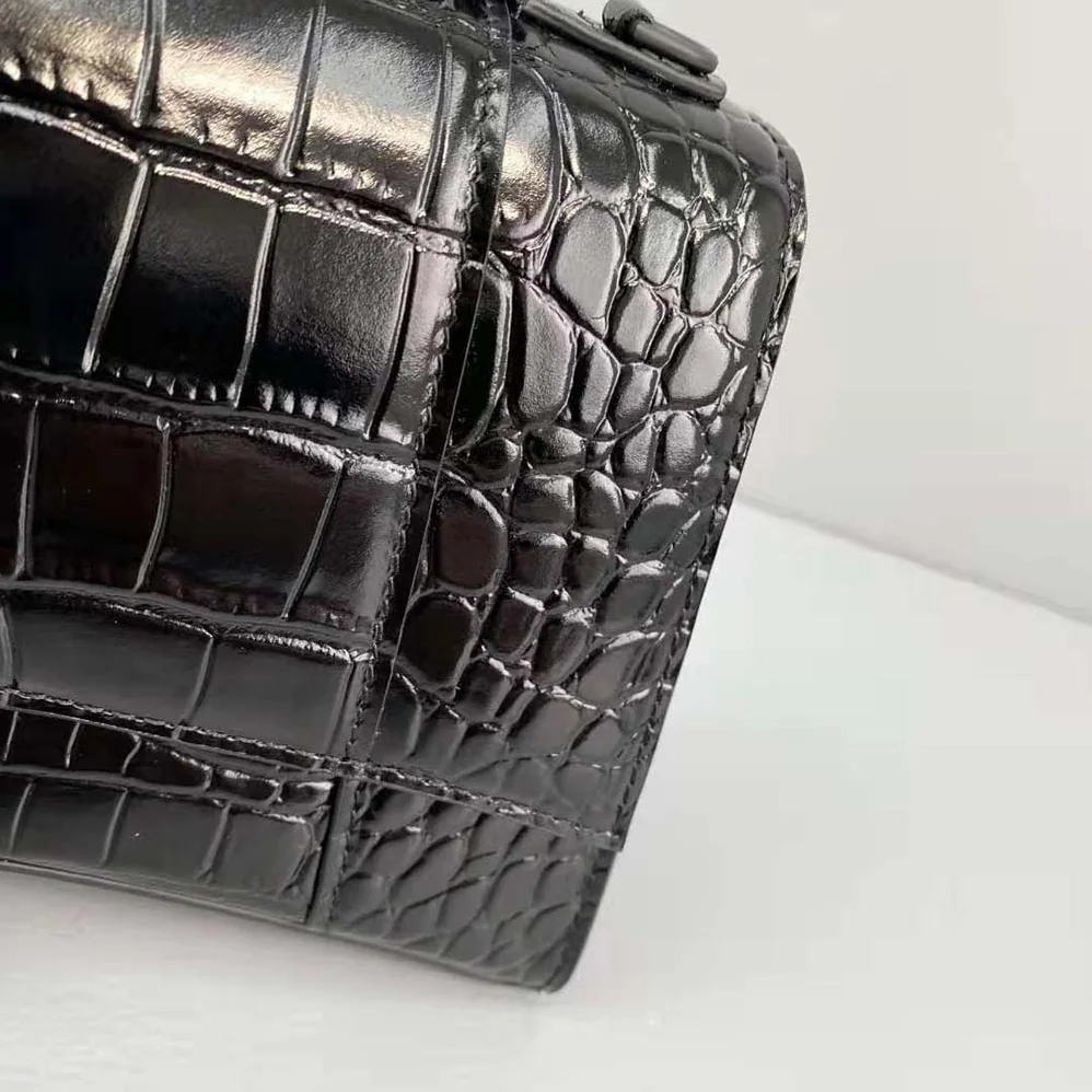 Balenciaga Hourglass Small Top Handle Bag for Women in Black