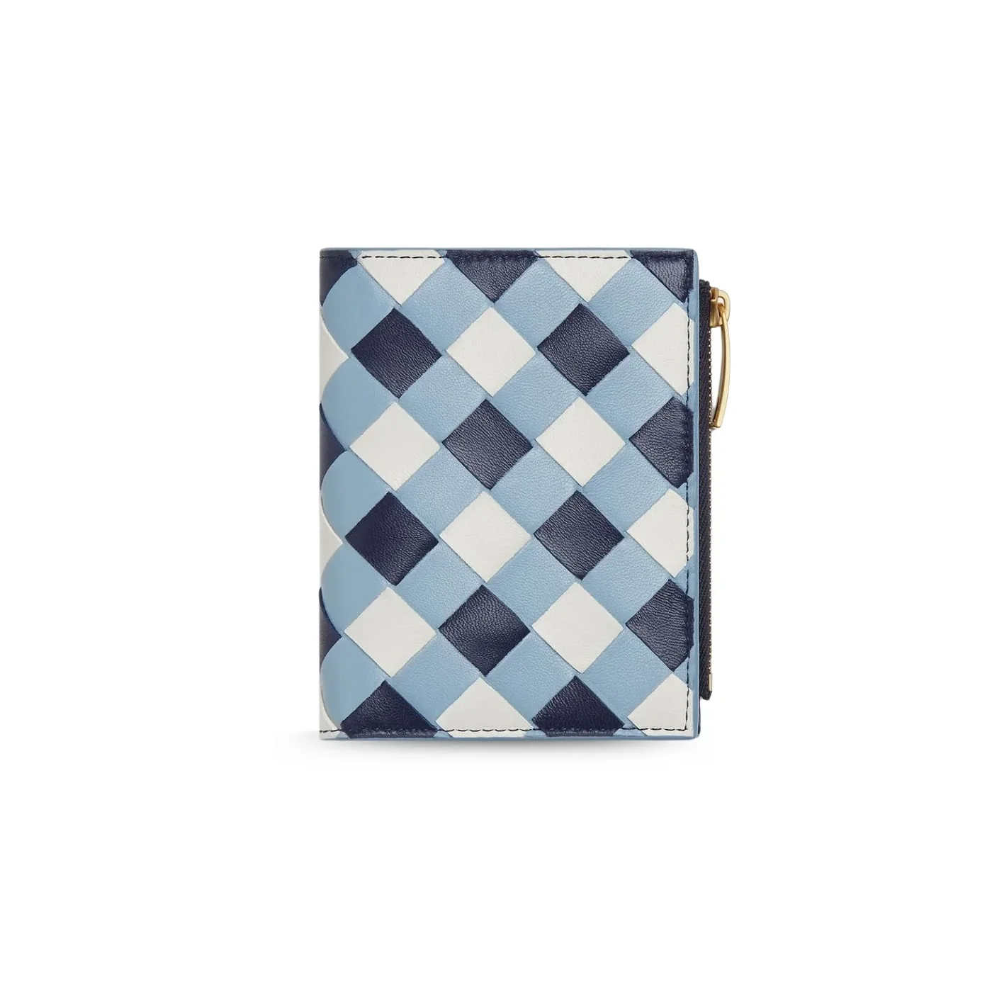 Bottega Veneta Small Bi in Fold Wallet Ice/White / Bottega Veneta Small Bi in Fold Wallet Ice/White /