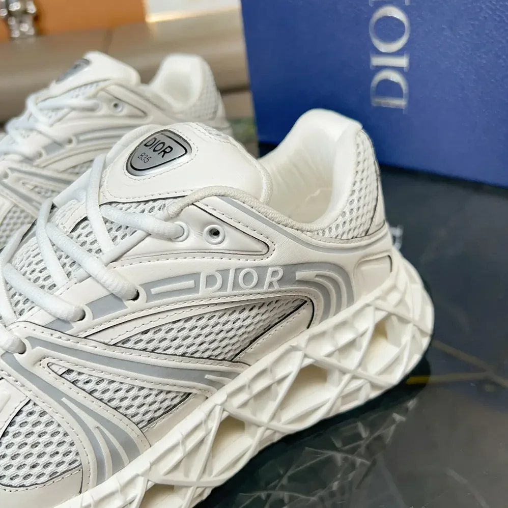 Dior B35 NXXT Sneaker White Technical Fabric and White Technical Mesh for Men