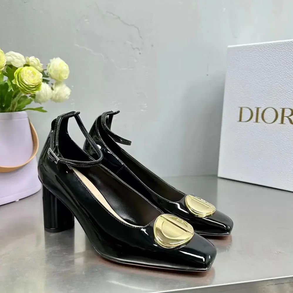 Dior CD Forever Dior Pump Black Patent Calfskin for Women Dior CD Forever Dior Pump Black Patent Calfskin for Women