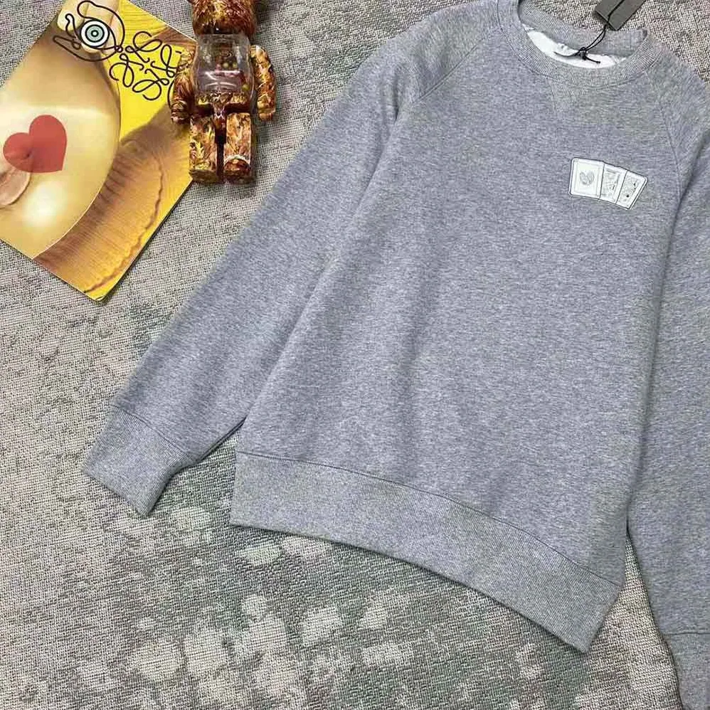Dior Kenny Scharf Sweatshirt Gray Cotton Fleece for Women