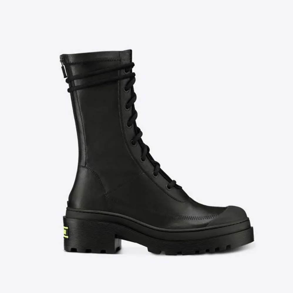 Dior Arcade Ankle Boot Black Stretch Lambskin for Women