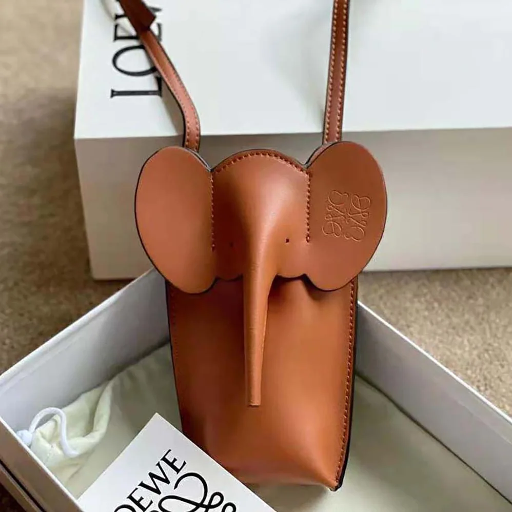 Loewe Elephant Pocket in Classic Calfskin for Women
