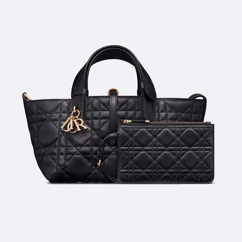 Dior Small Dior Toujours Bag Black Macrocannage Calfskin for Women Dior Small Dior Toujours Bag Black Macrocannage Calfskin for Women
