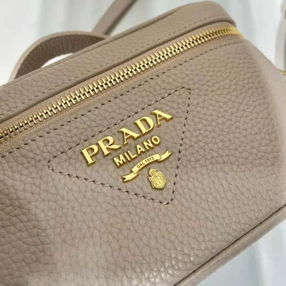 Prada Leather Mini-Bag for Women in Sandy Prada Leather Mini-Bag for Women in Sandy