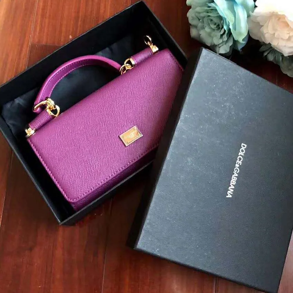 Dolce Gabbana D&G Min Von Bag in Dauphine Leather for Women Dolce Gabbana D&G Min Von Bag in Dauphine Leather for Women